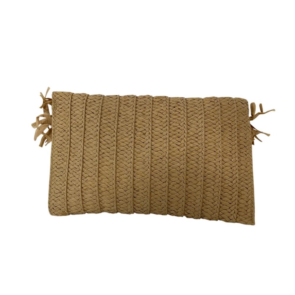Btb Los Angeles Woven Sand/Navy Be Mine Clutch Bag - Picture 3 of 5